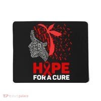Hope For A Cure Red Ribbon National HIV Awareness Month Mousepad thumb 0