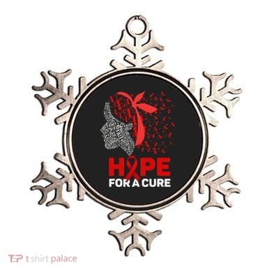 Hope For A Cure Red Ribbon National HIV Awareness Month Ornament