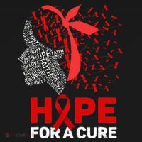 Hope For A Cure Red Ribbon National HIV Awareness Month Women's Tank Top thumb 5