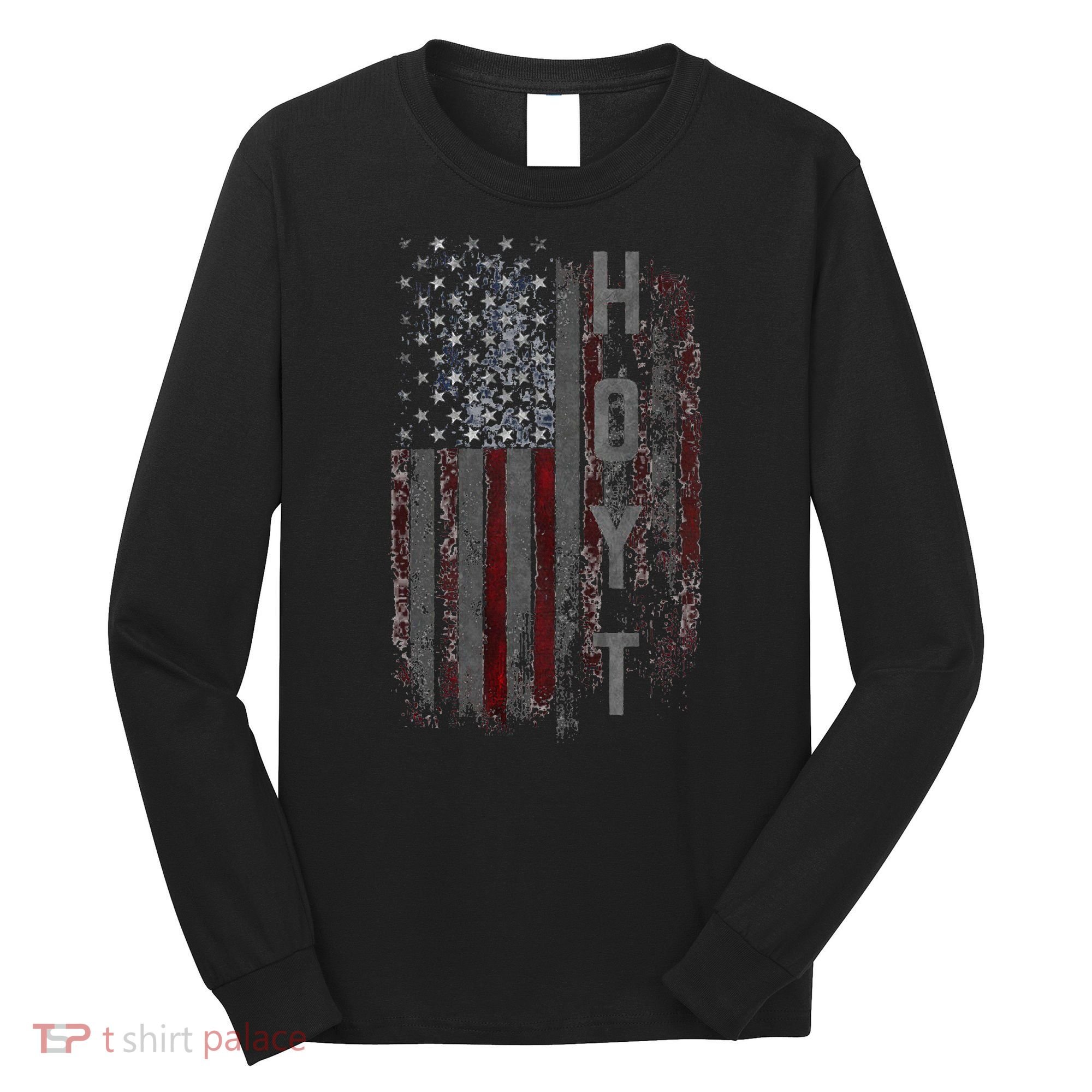 Hoyt Family American Flag Long Sleeve Shirt