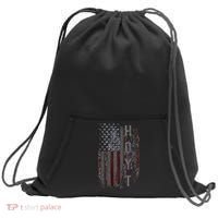 Hoyt Family American Flag Sweatshirt Cinch Pack Bag thumb 0