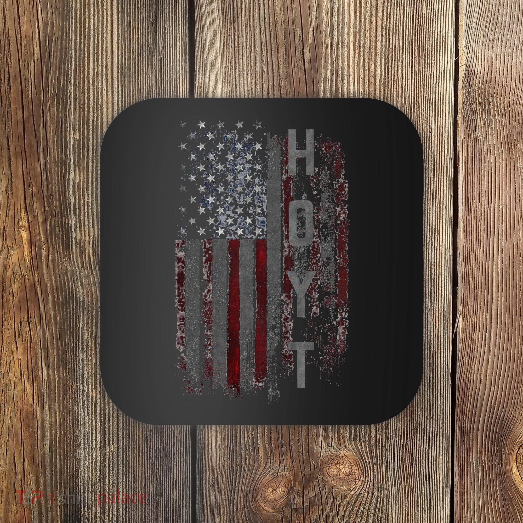 Hoyt Family American Flag Coaster