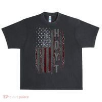 Hoyt Family American Flag Urban Oversized Heavyweight T-Shirt thumb 0