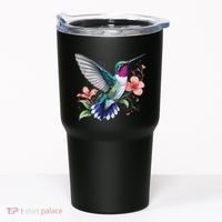 Hummingbird Floral Bird Artwork Tumbler thumb 0