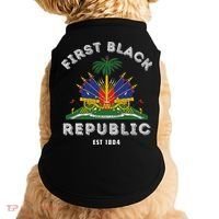 Haiti First Black Republic Since 1804 Haitian Flag Day Doggie Tank thumb 0