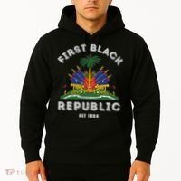 Haiti First Black Republic Since 1804 Haitian Flag Day Hoodie thumb 2