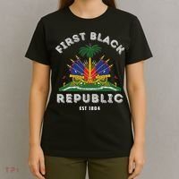 Haiti First Black Republic Since 1804 Haitian Flag Day T-Shirt thumb 4