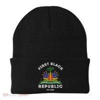 Haiti First Black Republic Since 1804 Haitian Flag Day Beanie thumb 0