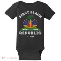 Haiti First Black Republic Since 1804 Haitian Flag Day Baby Bodysuit thumb 0