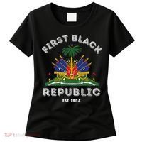 Haiti First Black Republic Since 1804 Haitian Flag Day Women's T-Shirt thumb 0