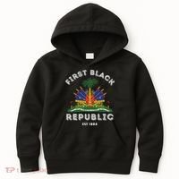 Haiti First Black Republic Since 1804 Haitian Flag Day Kids Hoodie thumb 0