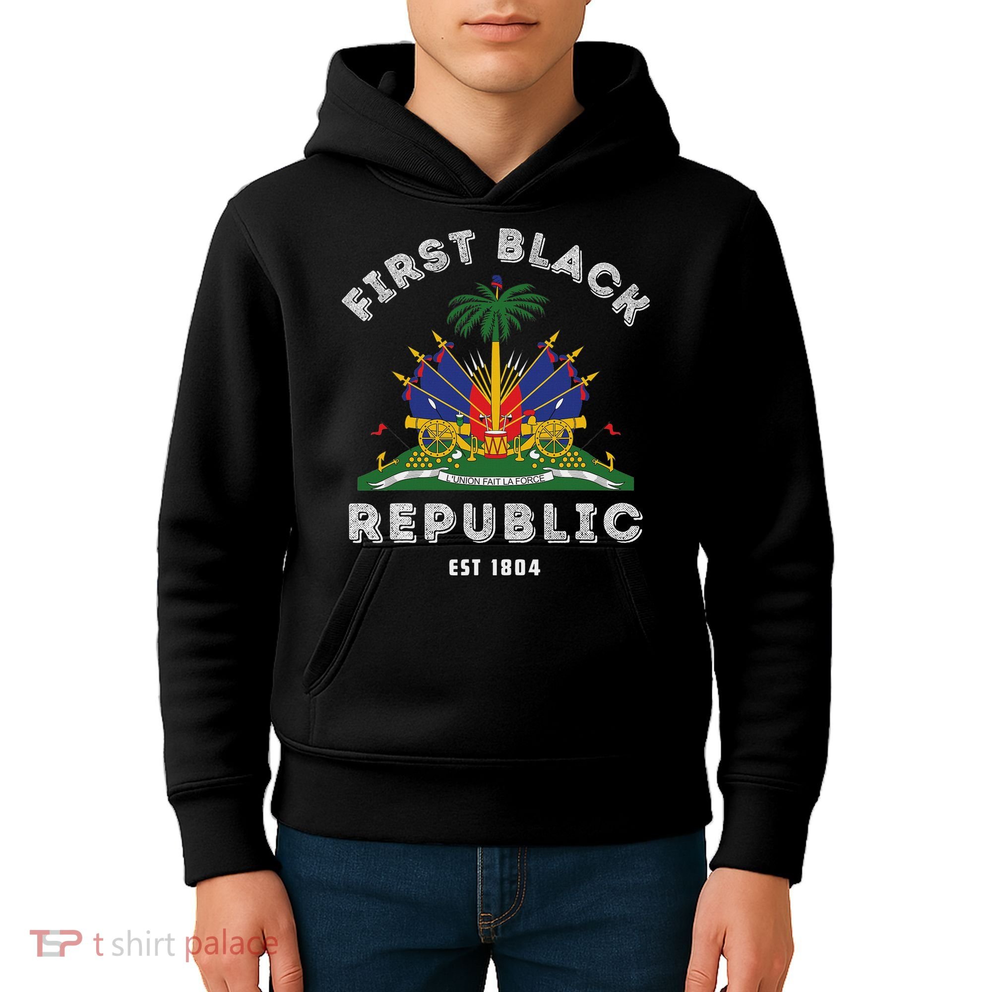 Haiti First Black Republic Since 1804 Haitian Flag Day Kids Hoodie