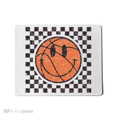 Happy Face Basketball Lover Smile Face Funny Smiling Mousepad