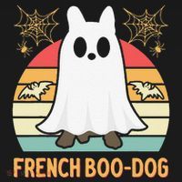 Halloween French Bulldog Dog Frenchie Spooky Ghost Costume Women's Tank Top thumb 5