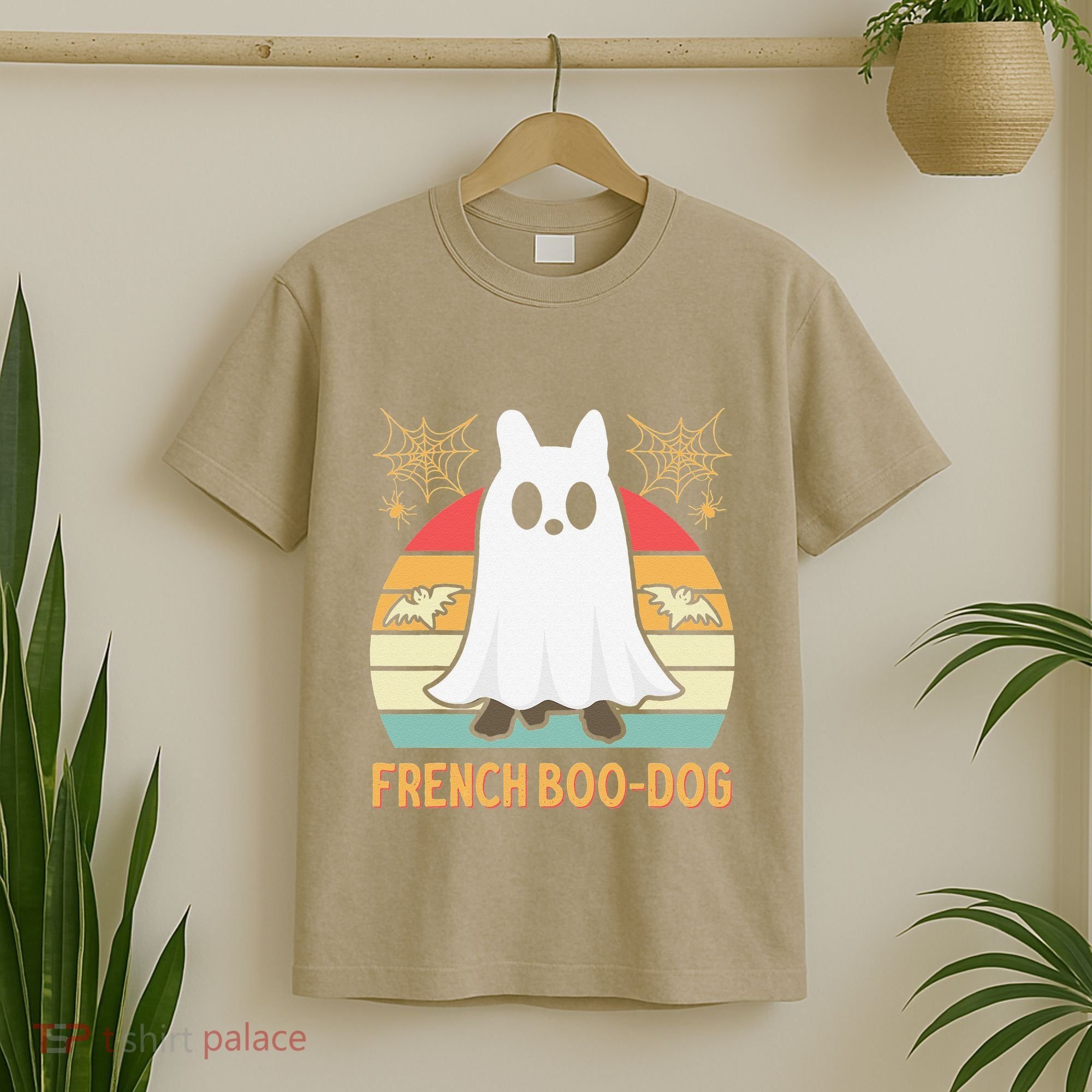 Halloween French Bulldog Dog Frenchie Spooky Ghost Costume T-Shirt