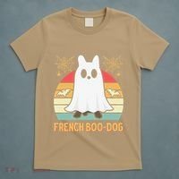 Halloween French Bulldog Dog Frenchie Spooky Ghost Costume T-Shirt thumb 5