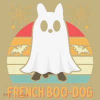 Halloween French Bulldog Dog Frenchie Spooky Ghost Costume T-Shirt thumb 7