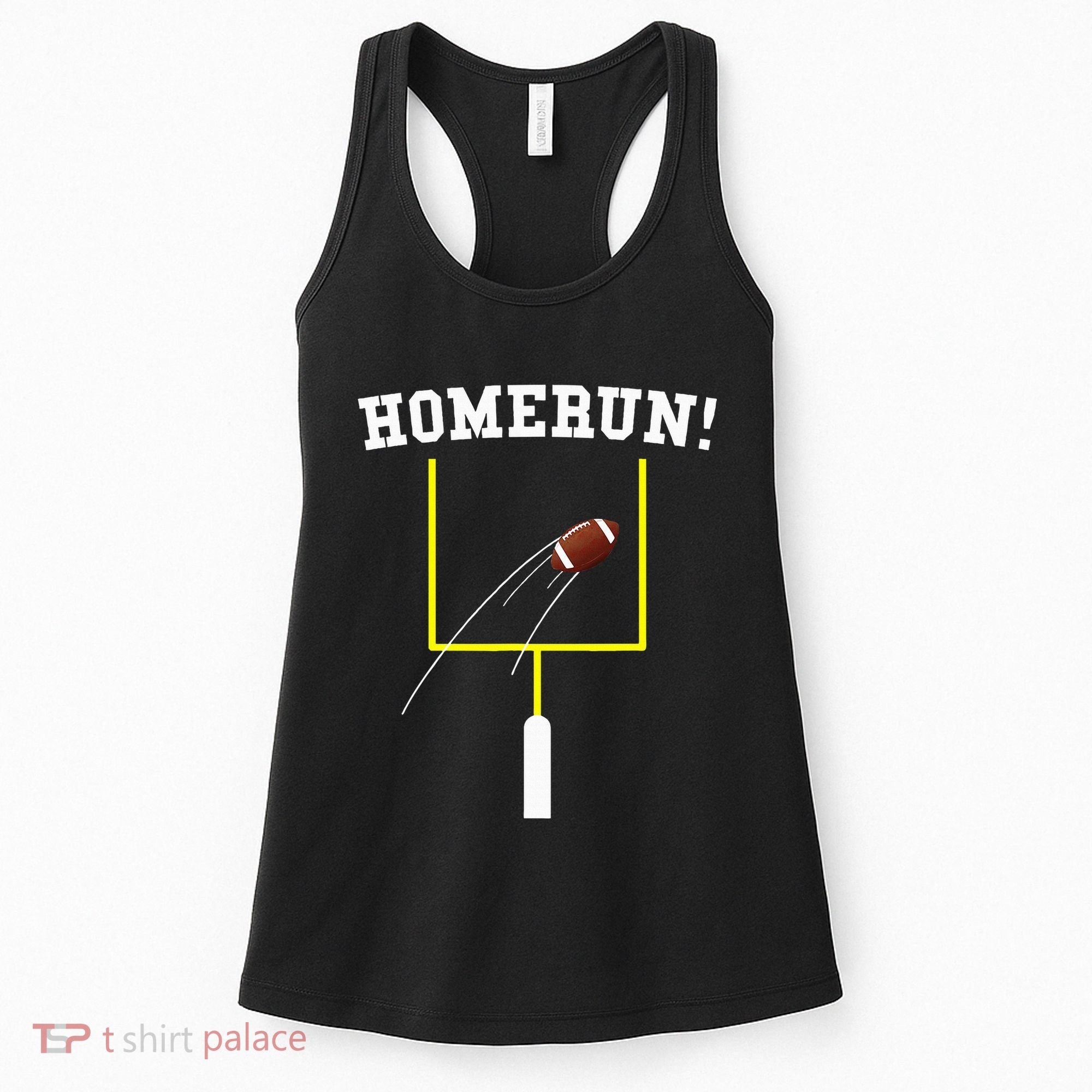 Homerun Football Baseball Sports Mix Up Humor Women's Tank Top