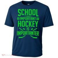 Hockey For Boy 8-12 Ice Hockey Player Cooling Performance Crew T-Shirt thumb 0