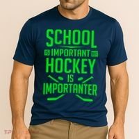 Hockey For Boy 8-12 Ice Hockey Player Cooling Performance Crew T-Shirt thumb 2