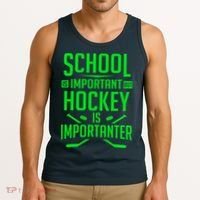 Hockey For Boy 8-12 Ice Hockey Player Tank Top thumb 3