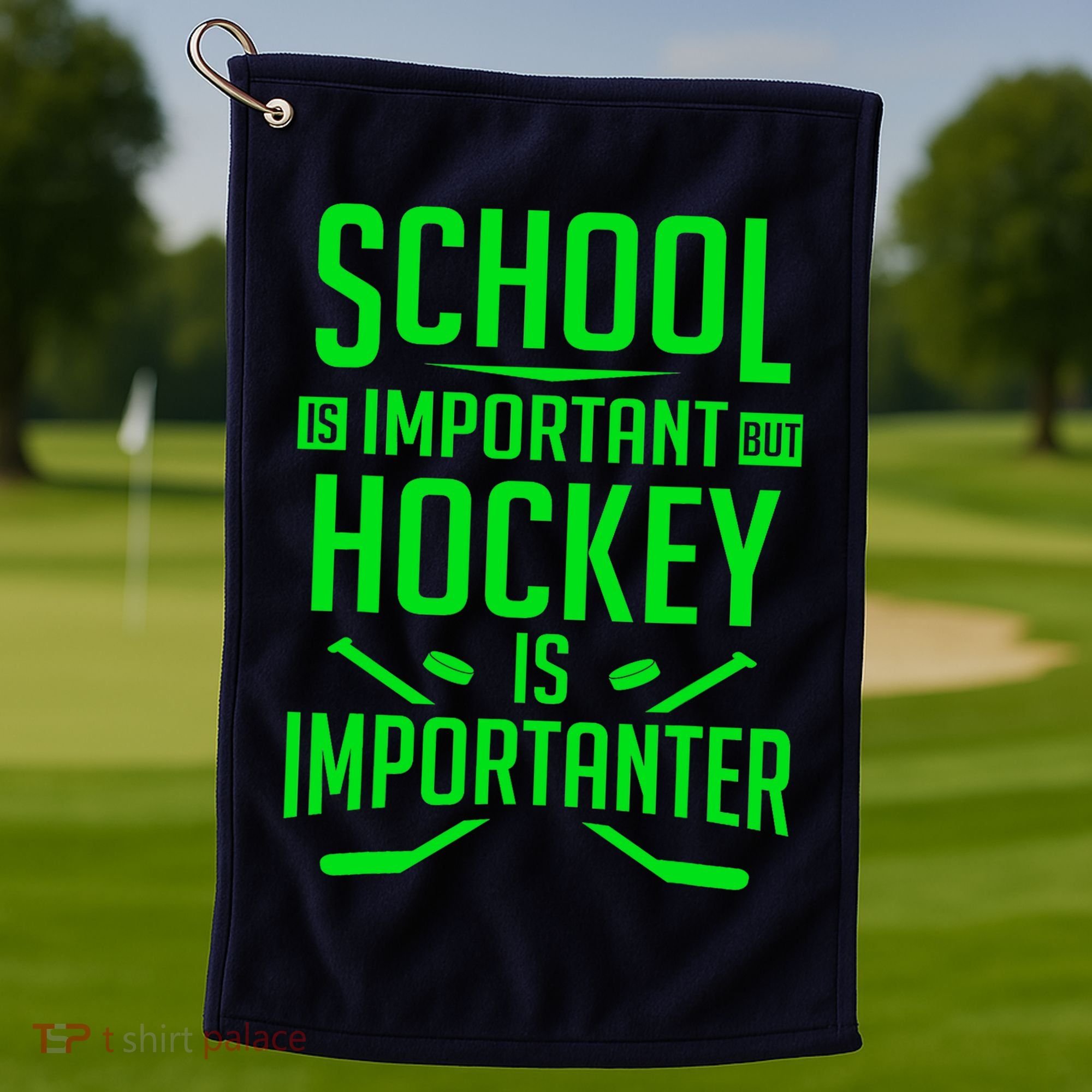 Hockey For Boy 8-12 Ice Hockey Player Golf Towel