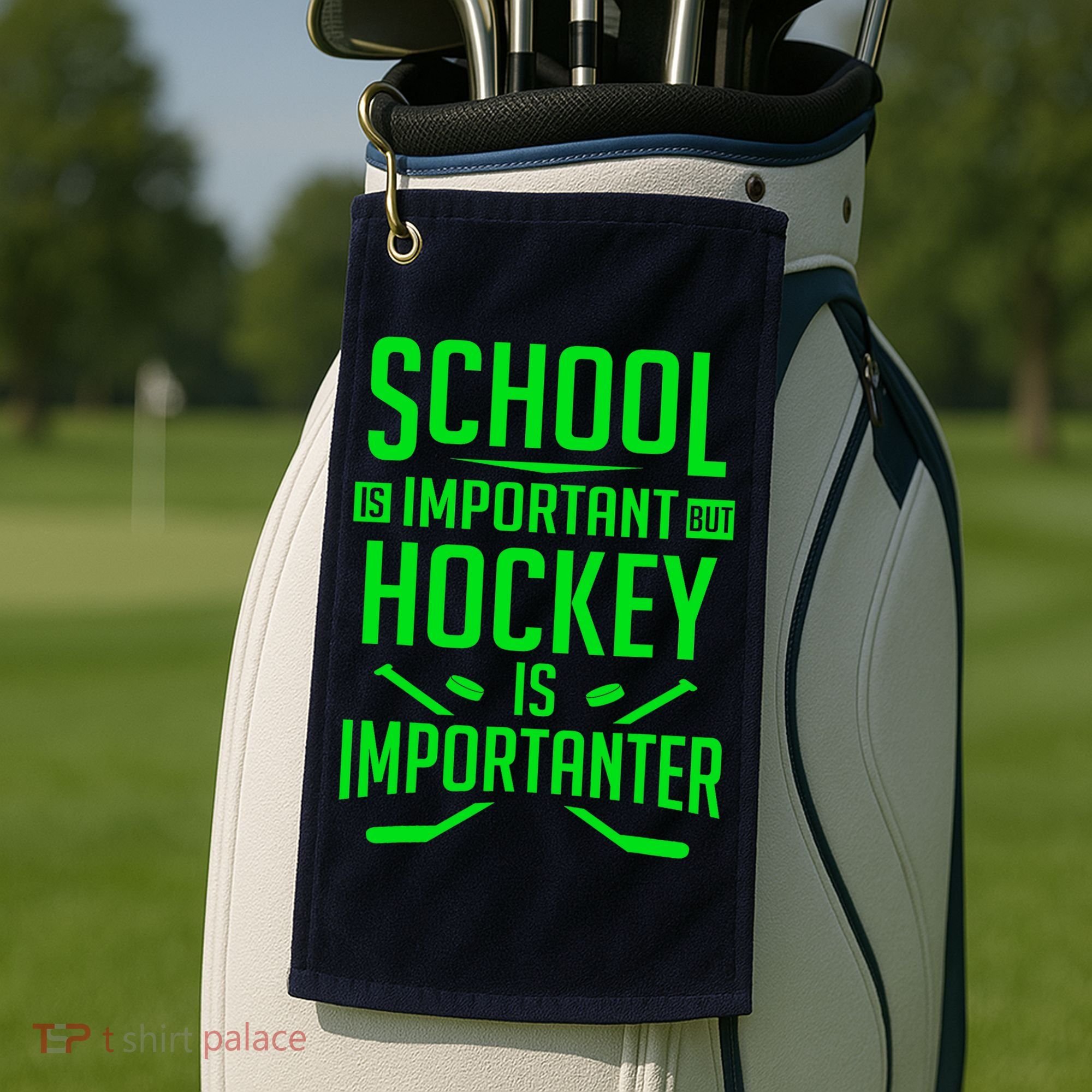 Hockey For Boy 8-12 Ice Hockey Player Golf Towel