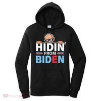 Hidin From Biden Gift Anti Joe Biden Hiding Political Gift Women's Hoodie thumb 0