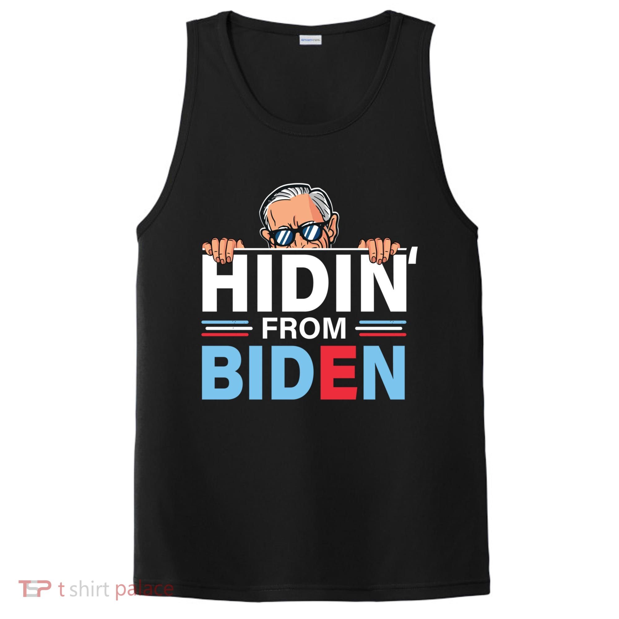 Hidin From Biden Gift Anti Joe Biden Hiding Political Gift PosiCharge Competitor Tank