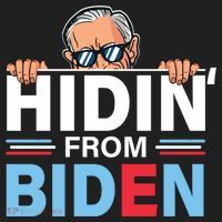 Hidin From Biden Gift Anti Joe Biden Hiding Political Gift Golf Towel thumb 3