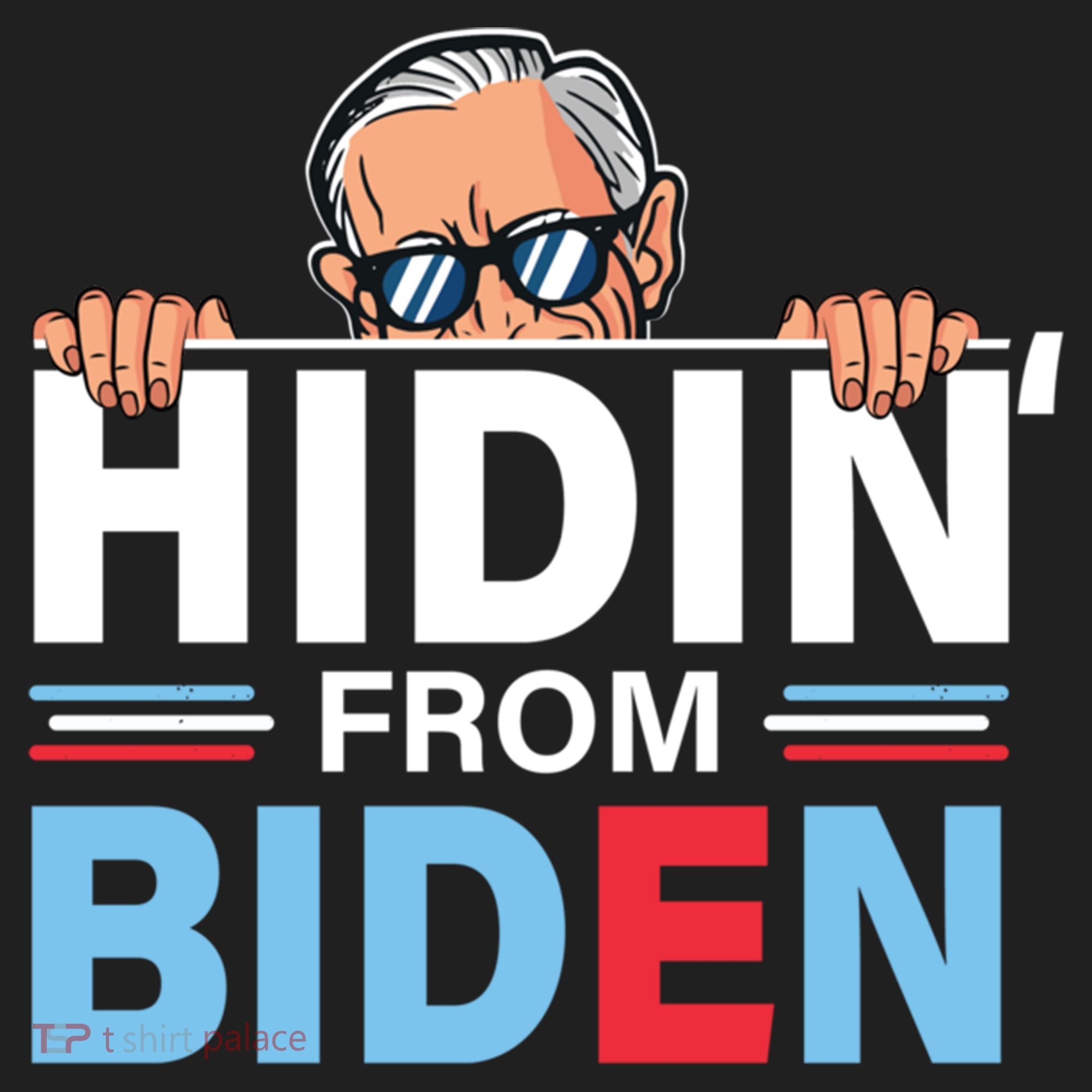 Hidin From Biden Gift Anti Joe Biden Hiding Political Gift Golf Towel