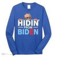 Hidin From Biden Gift Anti Joe Biden Hiding Political Gift Long Sleeve Shirt thumb 0