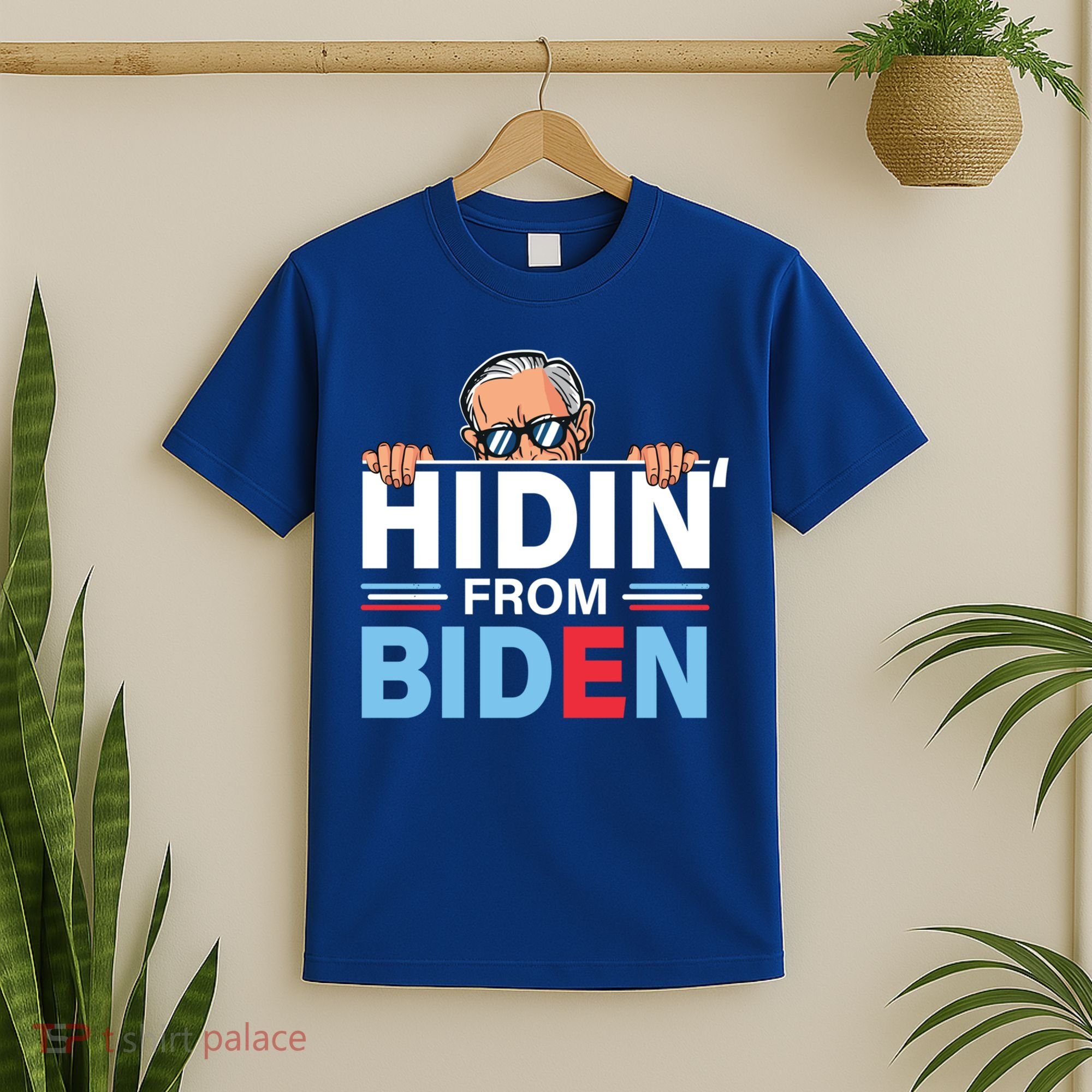 Hidin From Biden Gift Anti Joe Biden Hiding Political Gift T-Shirt