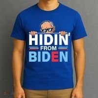 Hidin From Biden Gift Anti Joe Biden Hiding Political Gift T-Shirt thumb 3