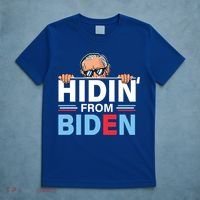 Hidin From Biden Gift Anti Joe Biden Hiding Political Gift T-Shirt thumb 5