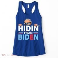 Hidin From Biden Gift Anti Joe Biden Hiding Political Gift Women's Tank Top thumb 0