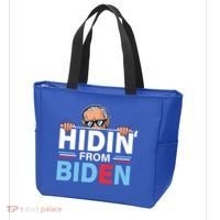 Hidin From Biden Gift Anti Joe Biden Hiding Political Gift Tote Bag thumb 3
