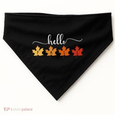 Hello Fall Cozy Nature USA-Made Doggie Bandana