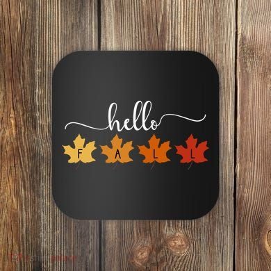 Hello Fall Cozy Nature Coaster