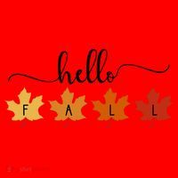 Hello Fall Cozy Nature Santa Hat thumb 1