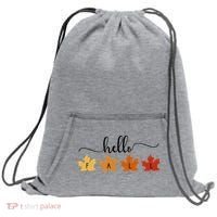 Hello Fall Cozy Nature Sweatshirt Cinch Pack Bag thumb 0