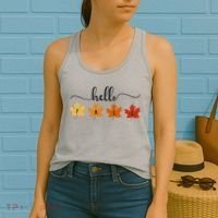 Hello Fall Cozy Nature Women's Tank Top thumb 2