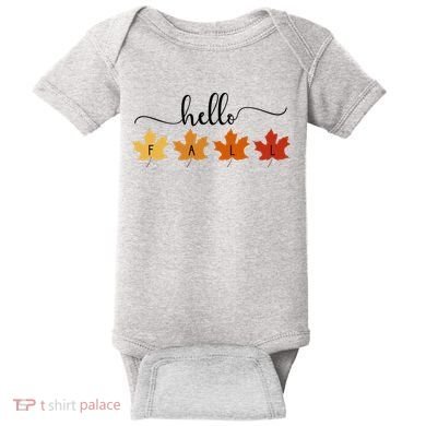 Hello Fall Cozy Nature Baby Bodysuit