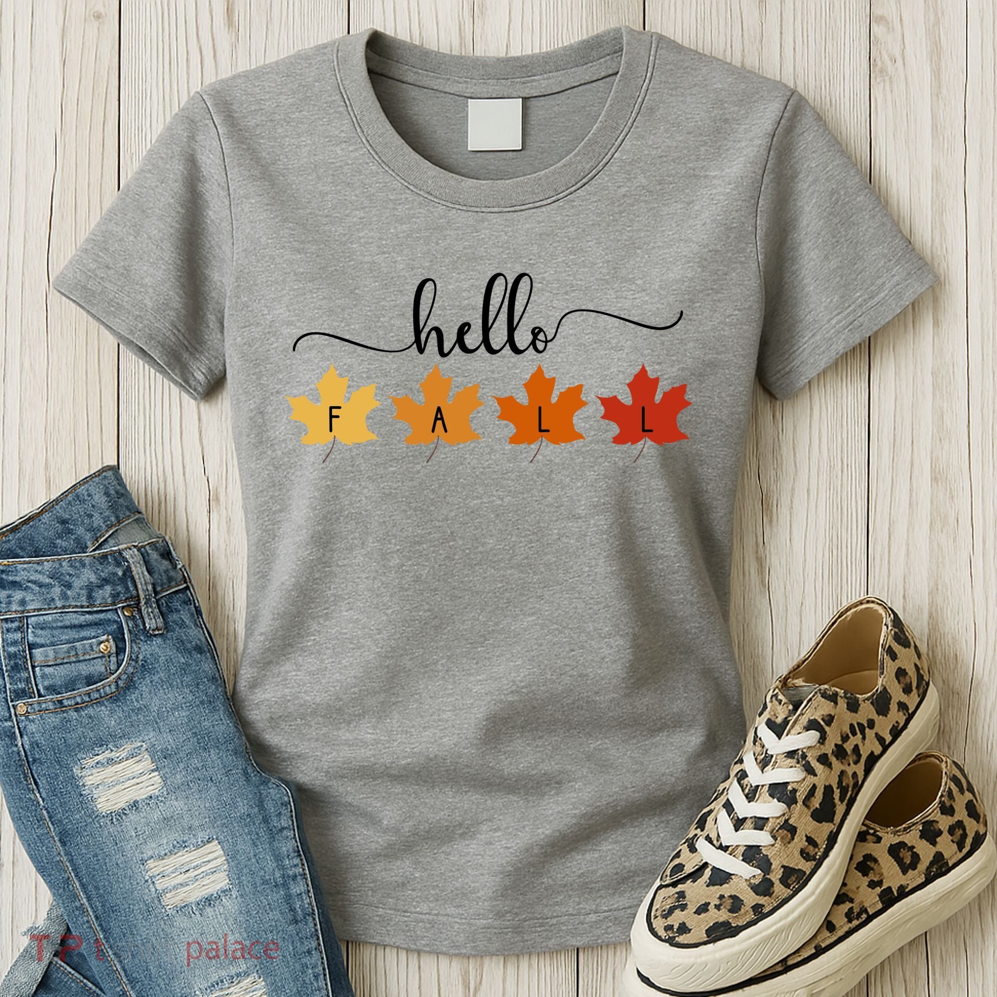 Hello Fall Cozy Nature Women's T-Shirt