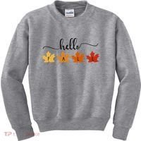 Hello Fall Cozy Nature Kids Sweatshirt thumb 0