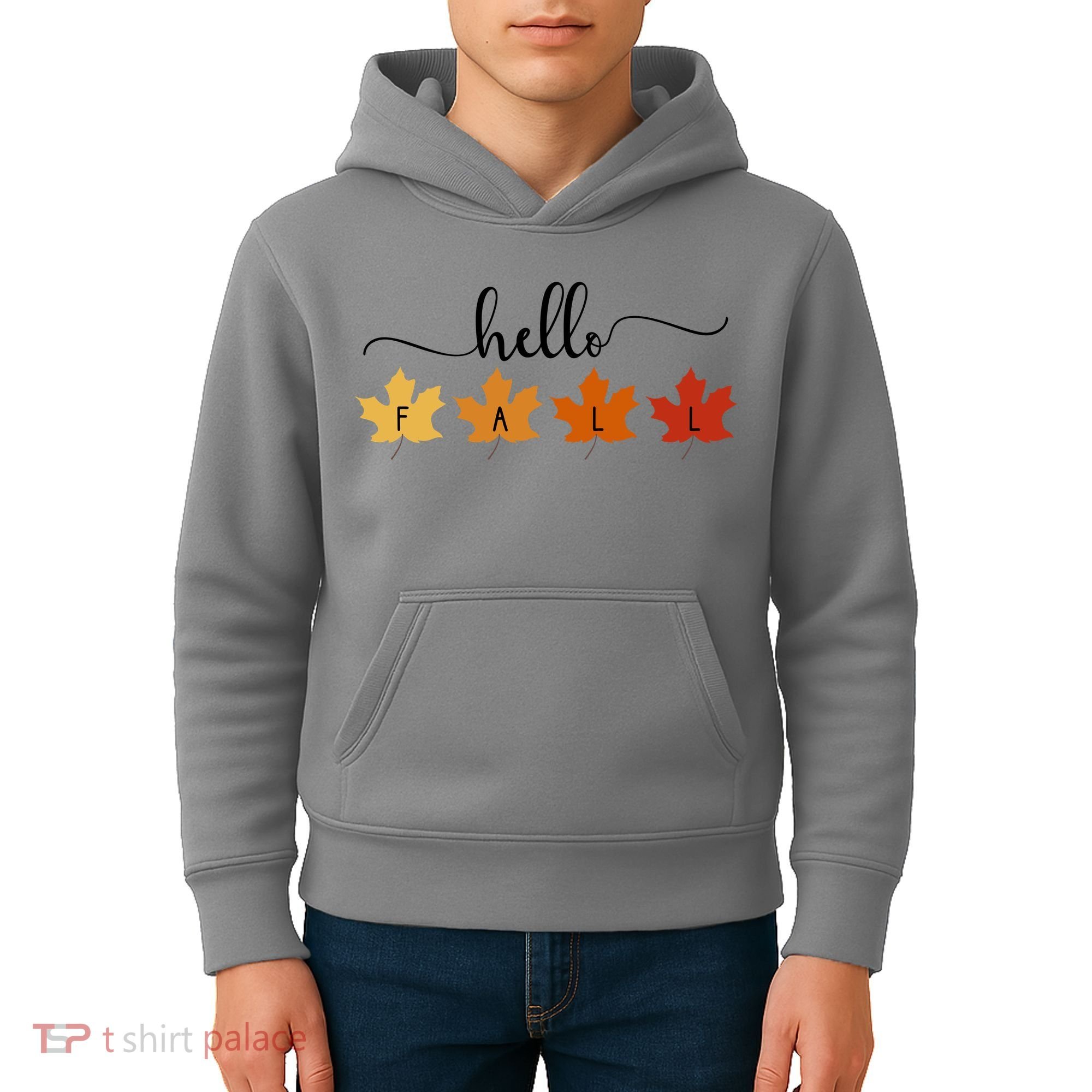 Hello Fall Cozy Nature Kids Hoodie