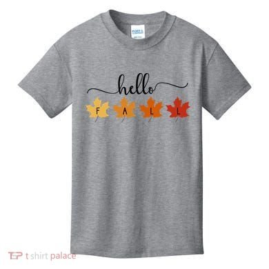 Hello Fall Cozy Nature Kids T-Shirt
