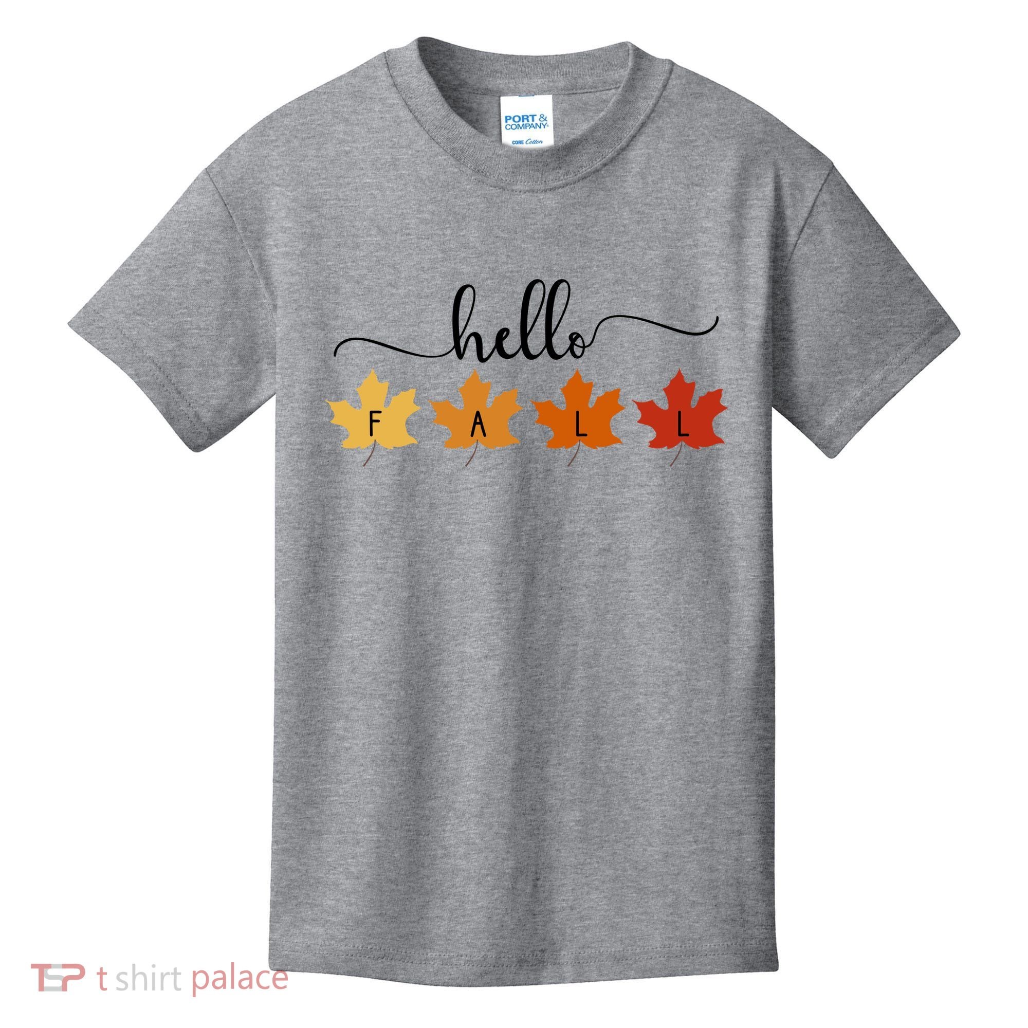 Hello Fall Cozy Nature Kids T-Shirt