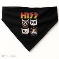 Hiss Funny Cat Lover Gift USA-Made Doggie Bandana thumb 0