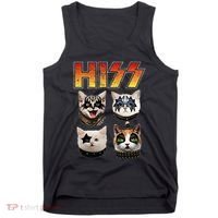 Hiss Funny Cat Lover Gift Tank Top thumb 0